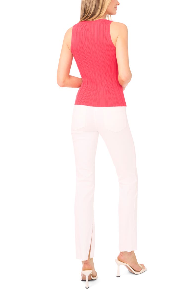 Ted Baker Colette Variegated Rib Tank, Alternate, color, Red Kiss
