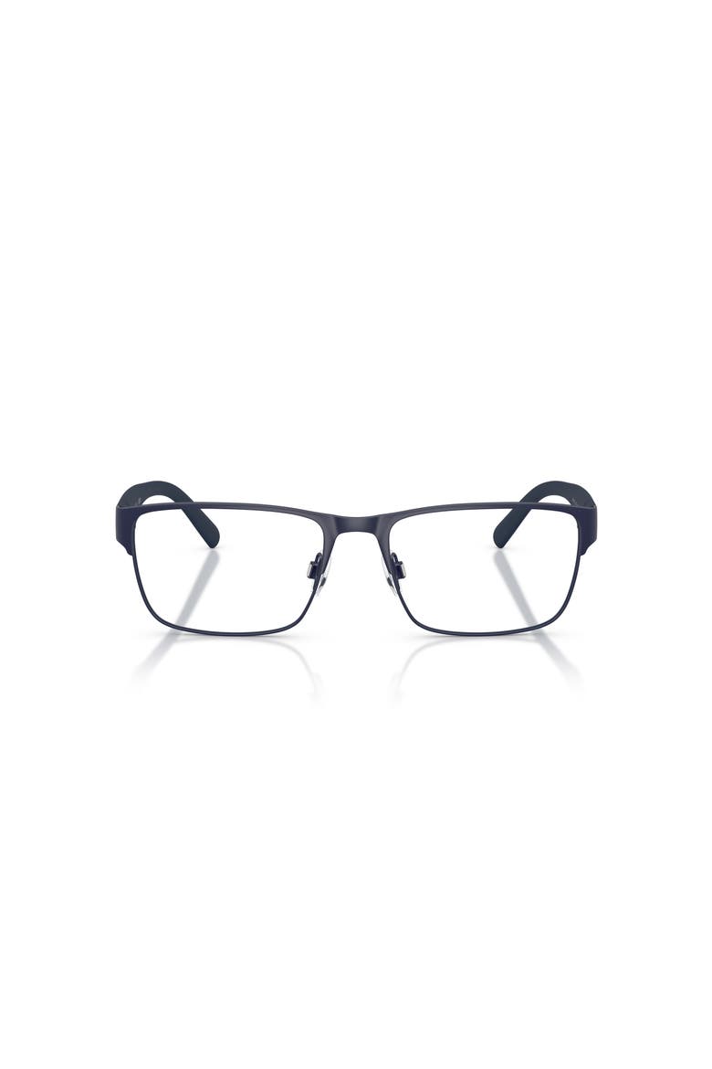 56mm Rectangle optical glasses, Alternate, color, Blue