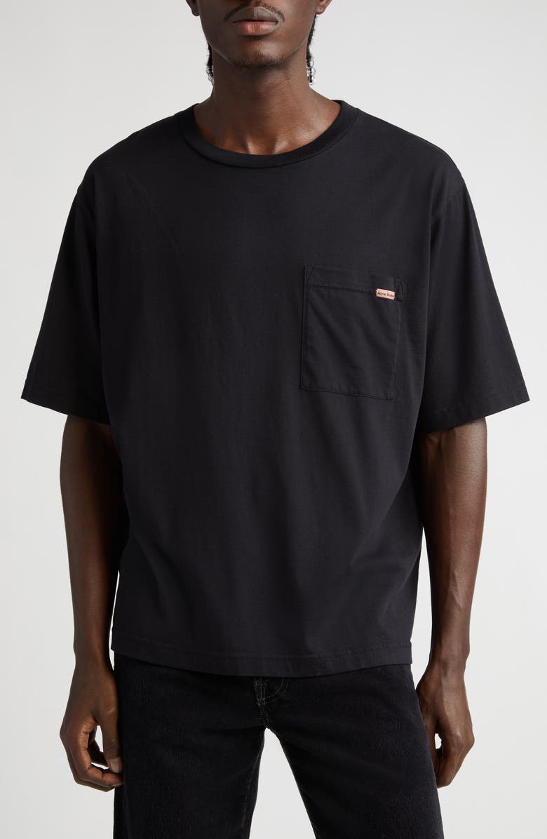 Acne Studios Tag Detail Pocket T-Shirt, Main, color,