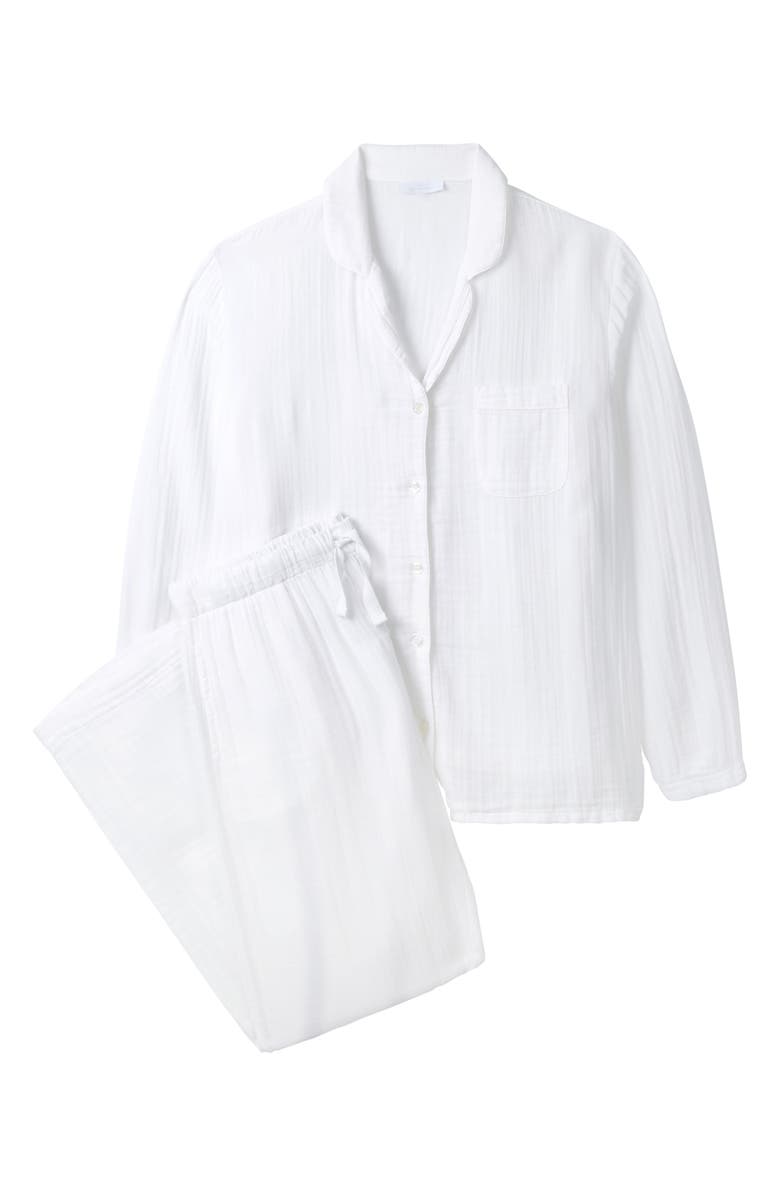 The White Company Double Cotton Pajamas, Alternate, color, 