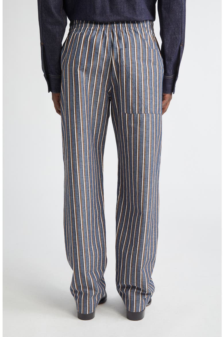 Cotton Blend Wide Leg Pants, Alternate, color, BLUE/ KHAKI/ BLACK