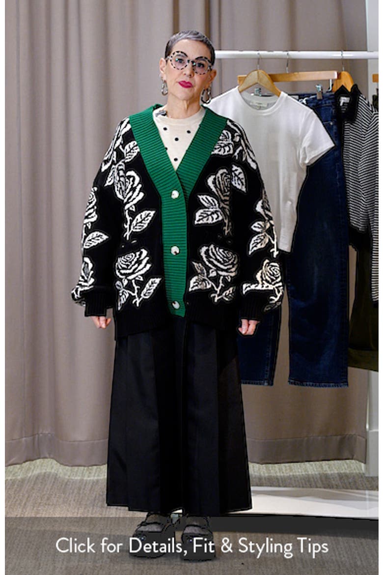 Rose Oversize Cotton Blend Cardigan video