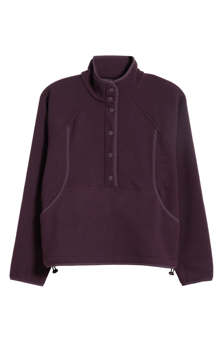 Outdoor Voices RecFleece Snap-Up Pullover Sweatshirt, Alternate, color,