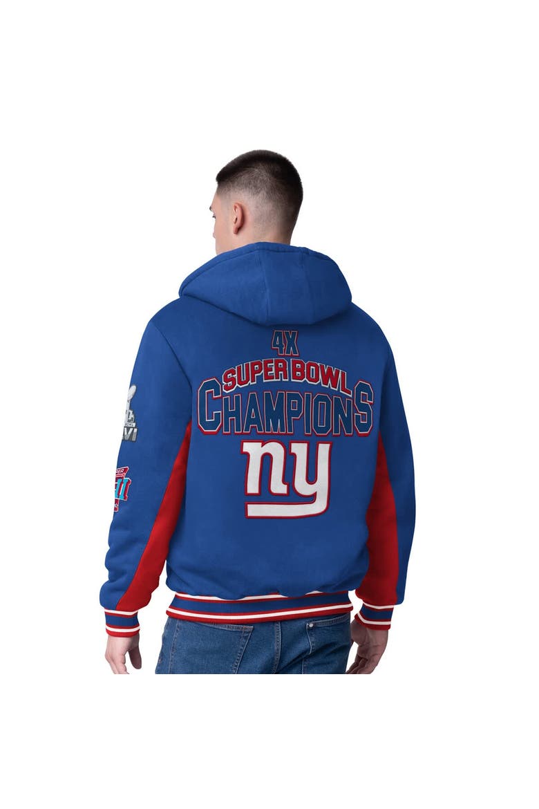 Men's G-III Extreme Royal New York Giants No Huddle Commemorative Full-Zip Hoodie Jacket, Alternate, color, Royal