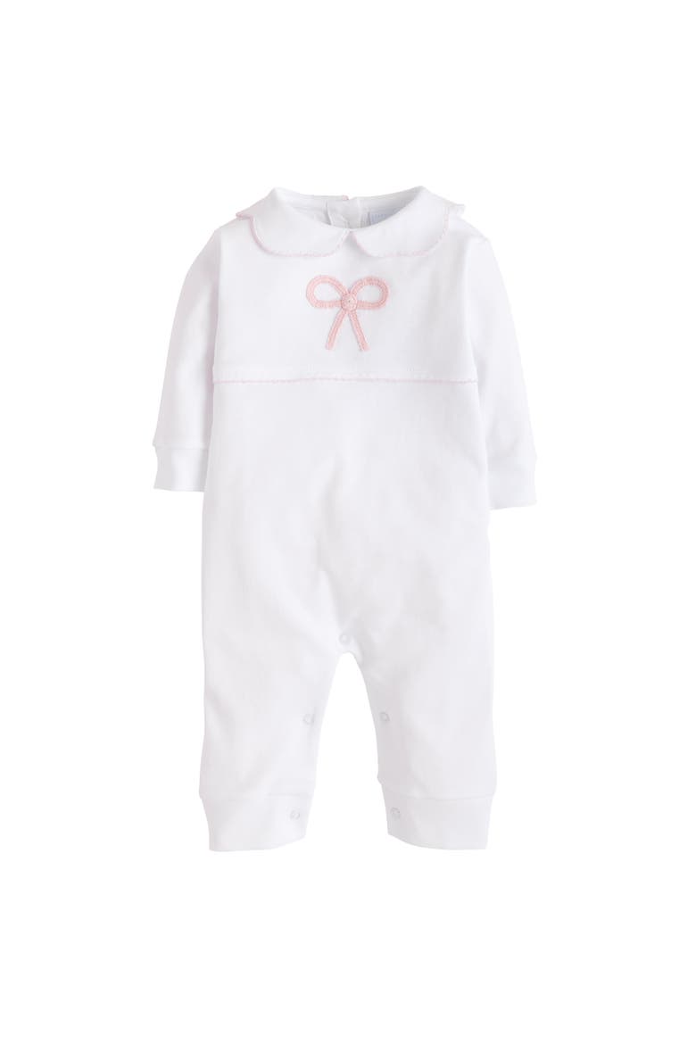 Crochet Playsuit, Main, color, Pink Bow