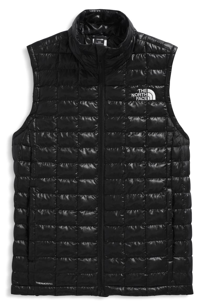 Thermoball Windproof Water Repellent Packable Quilted Vest, Alternate, color, TNF BLACK