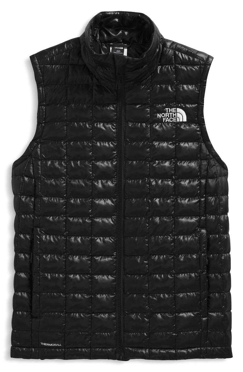 The North Face Thermoball Windproof Water Repellent Packable Quilted Vest, Alternate, color, Tnf Black