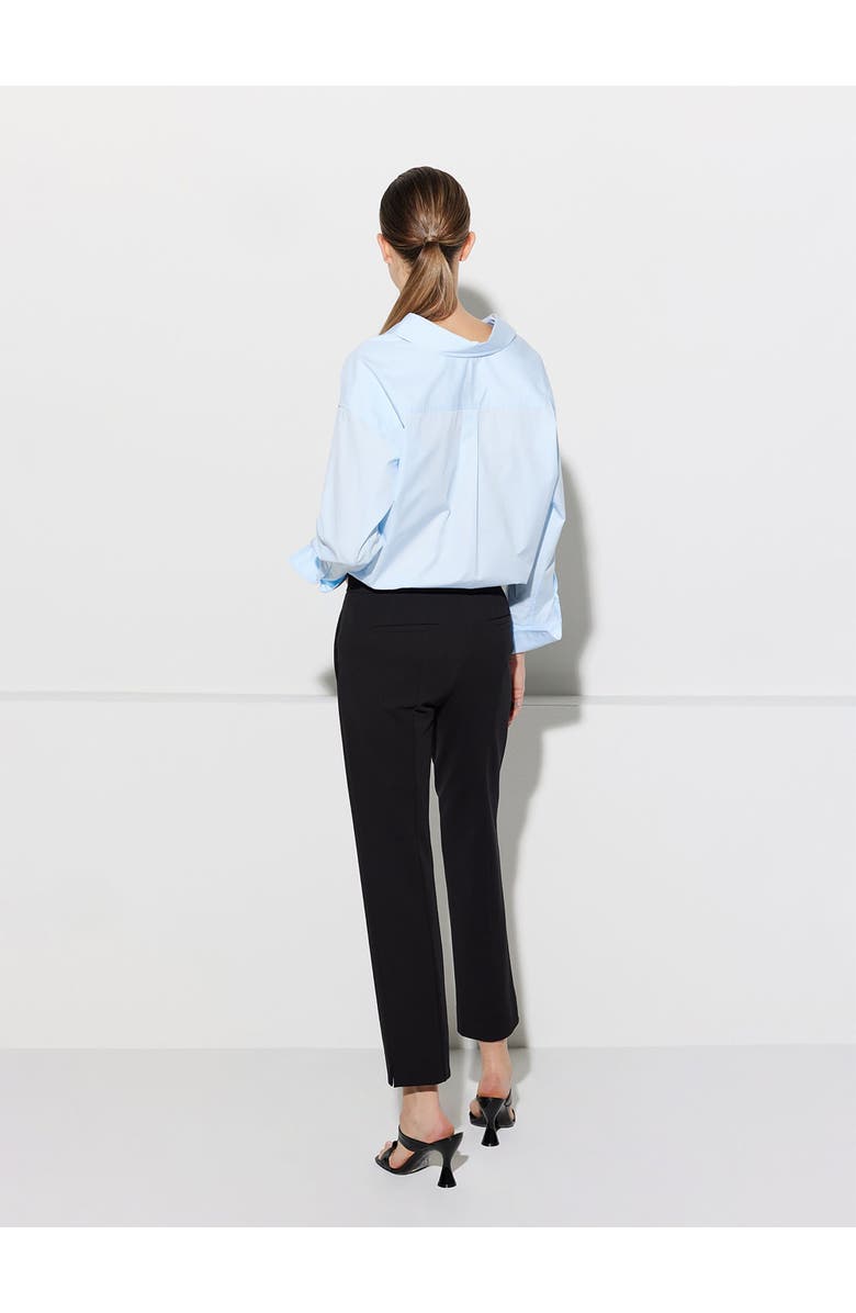 Callas Milano CHARLOTTE Stretch Jersey Cropped Boy Pants, Alternate, color, Black