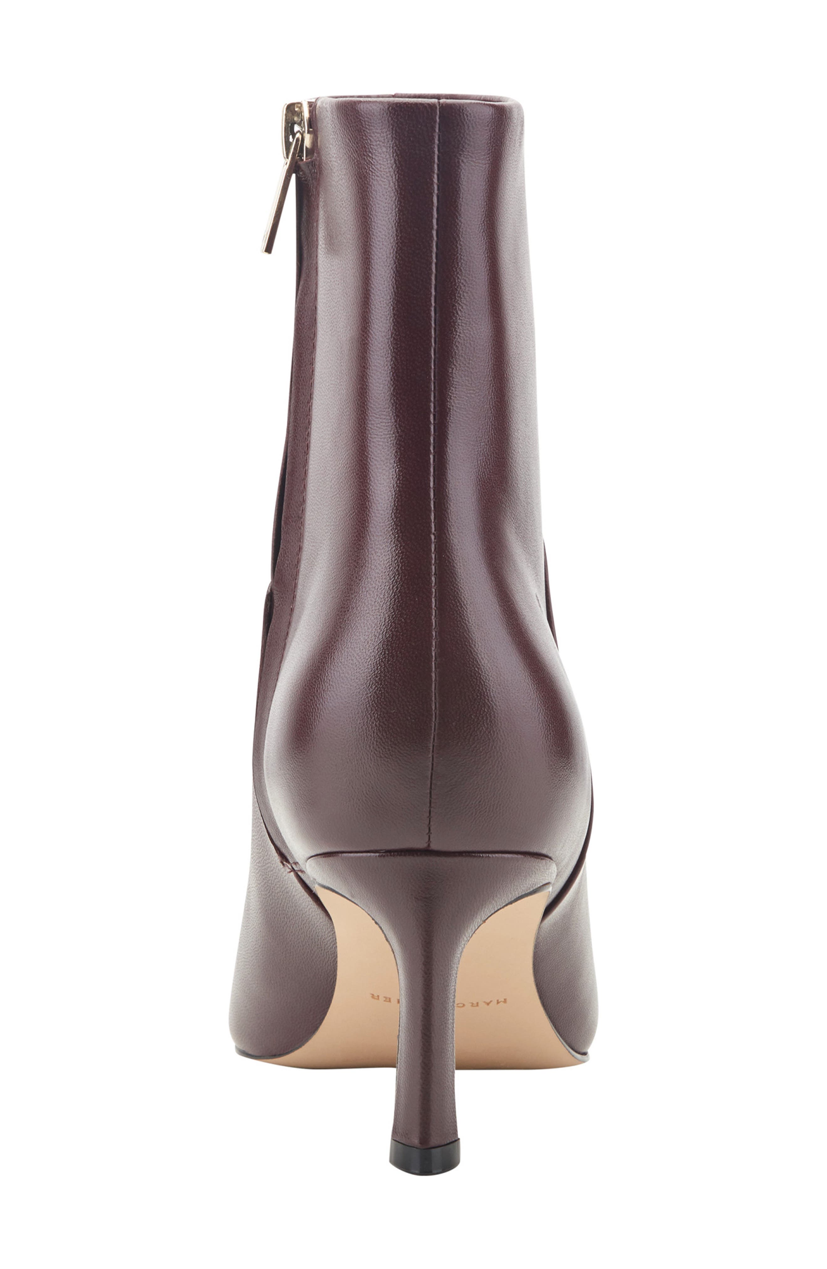 Sasha Pointed Toe Bootie, Alternate, color, DARK RED