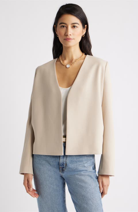 Collarless Blazer