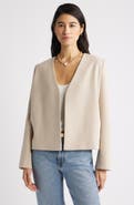 Nordstrom Collarless Blazer