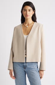 Nordstrom Collarless Blazer