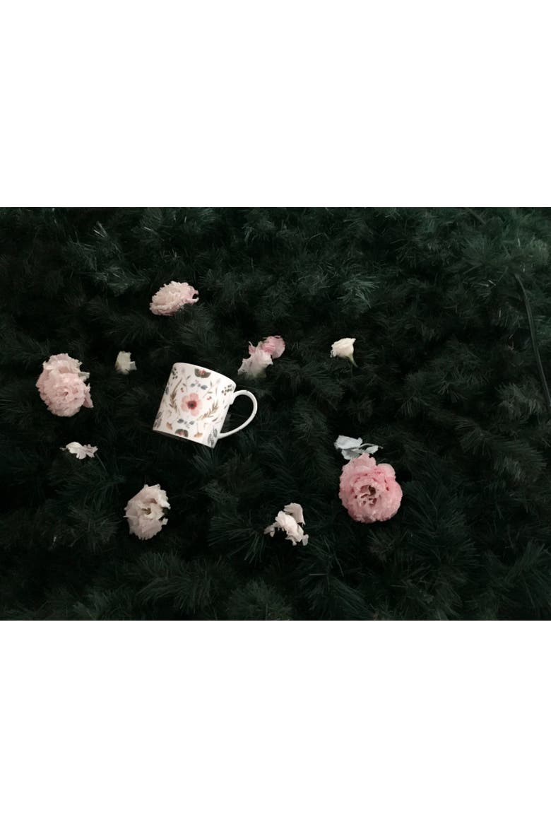 Scandinavian Floral Set of Two Mugs, Alternate, color, Multi