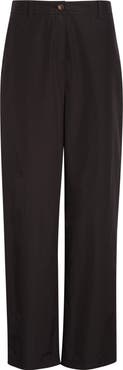 Lafayette 148 New York Kent Organic Cotton Poplin Barrel Leg Pants
