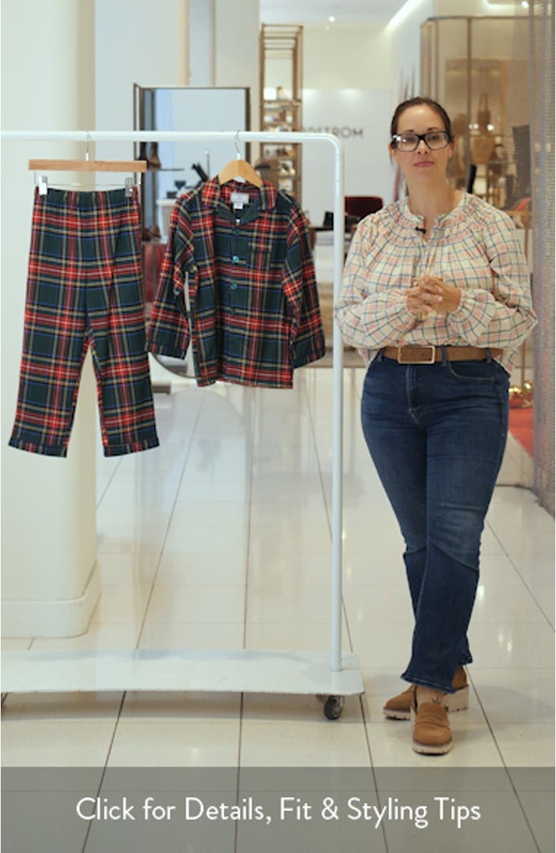 Kids' 2-Piece Kensington Tartan Pajamas, sales video thumbnail