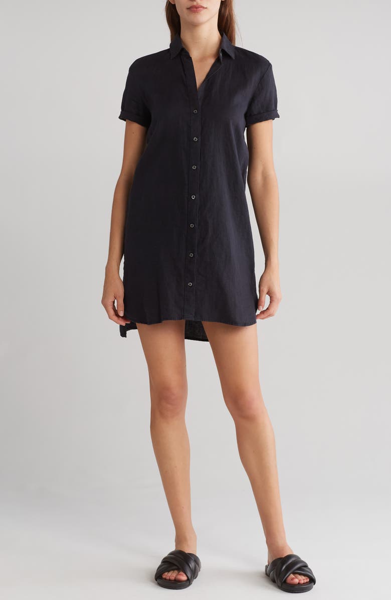 white linen dress nearby Devon Strapless Linen Bodycon Mini Dress • Shop American Threads Women's Trendy Online Boutique White / L main image 1