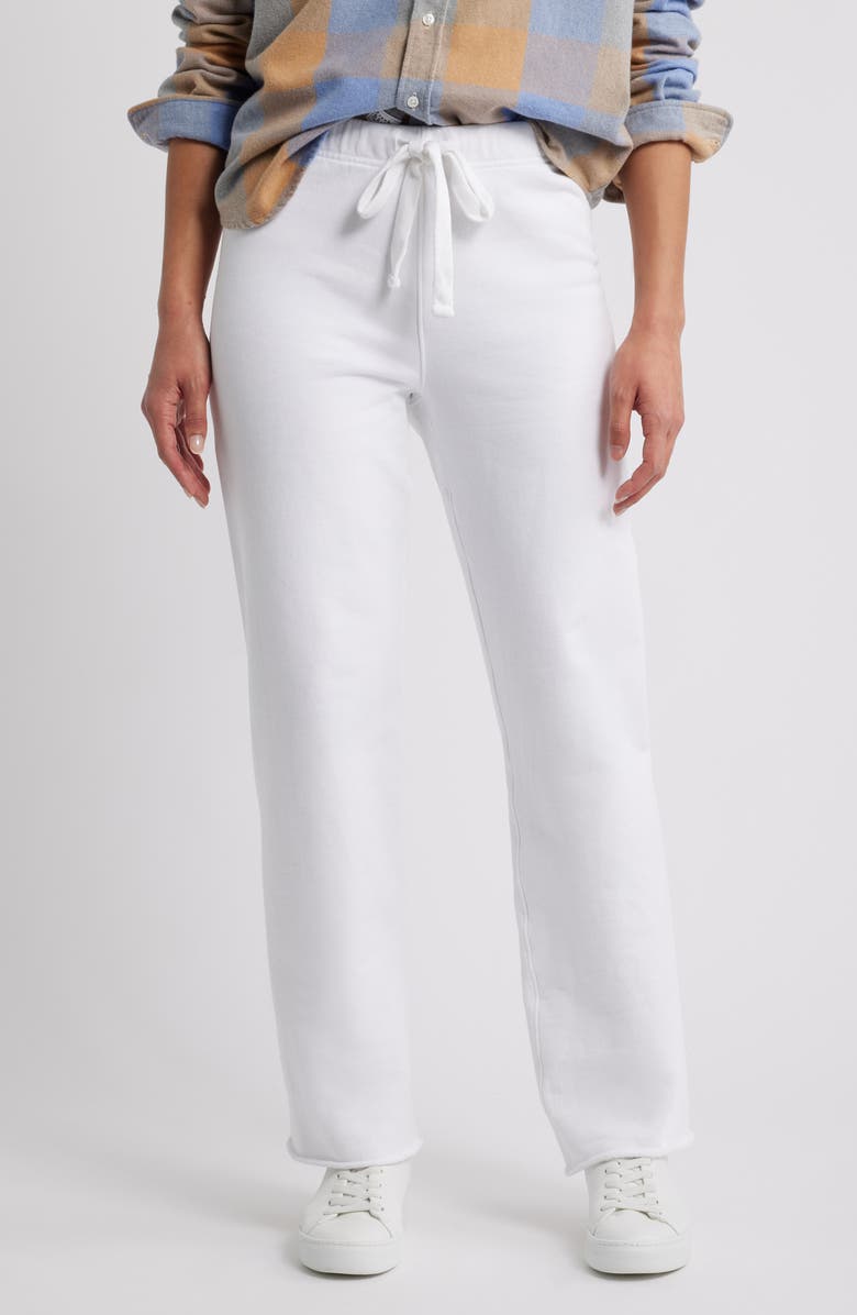 Frank & Eileen Catherine Tie Waist Sweatpants, Main, color, White