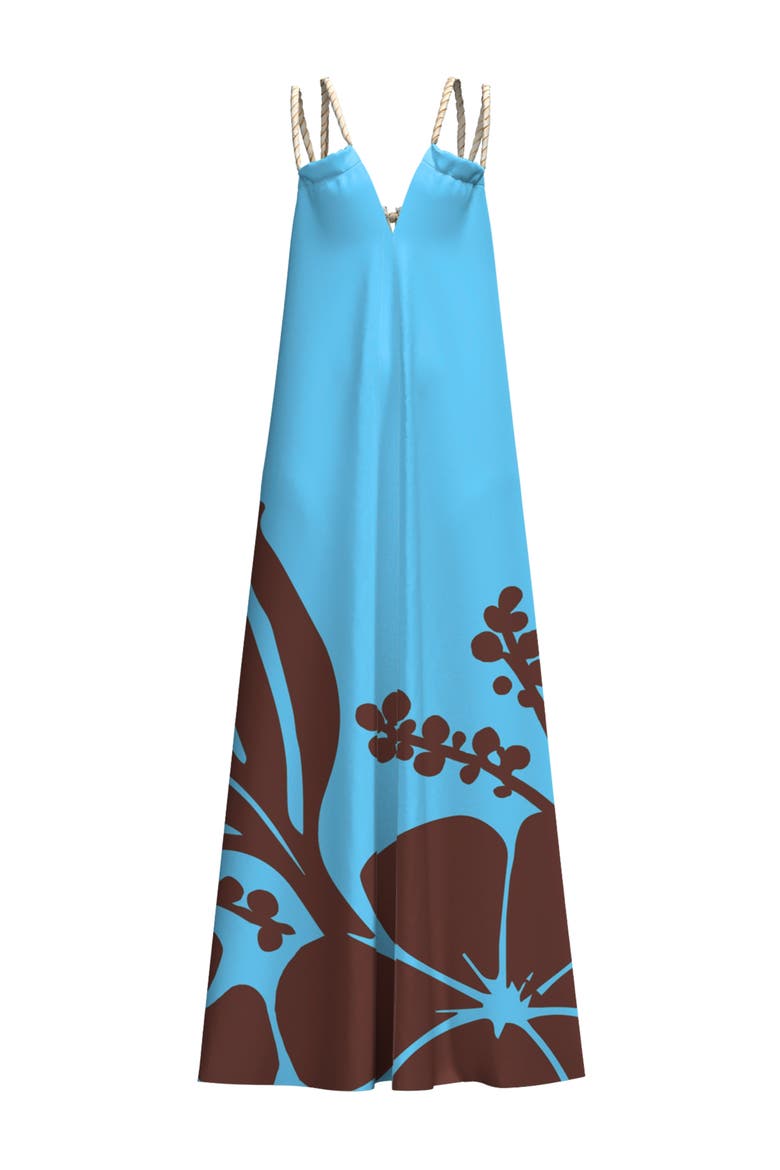 Printed Jwana Ula Mint Maxi Dress, Alternate, color, Ula Mint