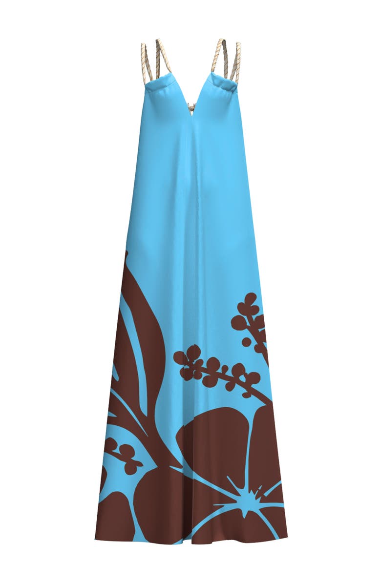 DIARRABLU Printed Jwana Ula Mint Maxi Dress, Alternate, color, Ula Mint