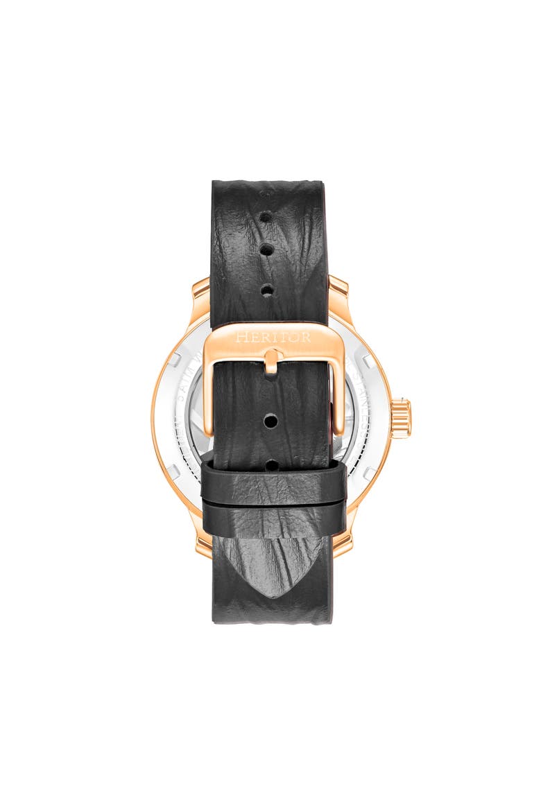 Marcell Skeleton Dial Automatic Watch, Alternate, color, Rose Gold