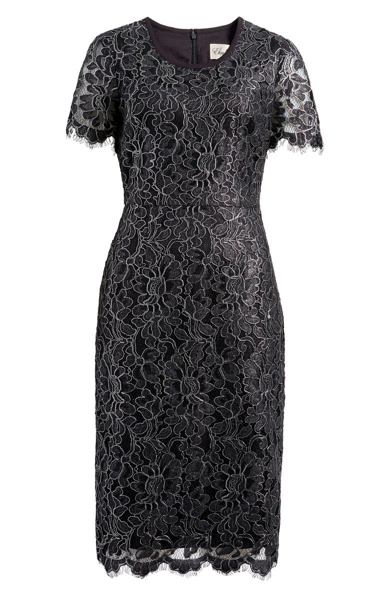 Eliza J Floral Lace Sheath Dress, Alternate, color, 