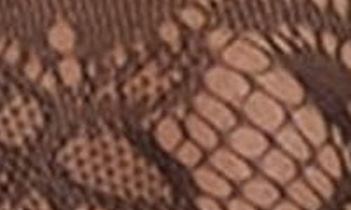Memoi Swirl Net Thing High Tights In Black
