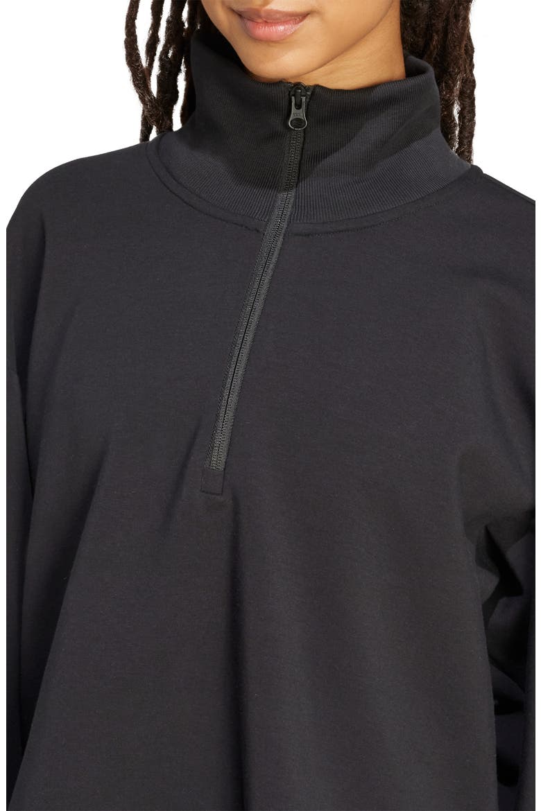 All Szn Quarter Zip Performance Sweatshirt, Alternate, color, BLACK