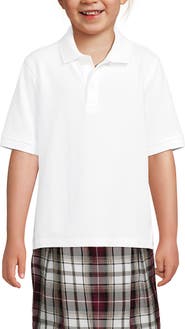 Lands' End School Uniform Kids Short Sleeve Mesh Polo Shirt