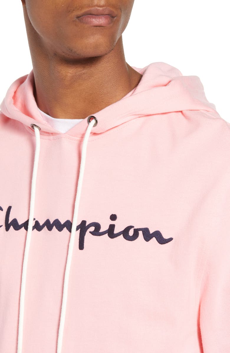 Champion Embroidered Logo Hoodie, Alternate, color,
