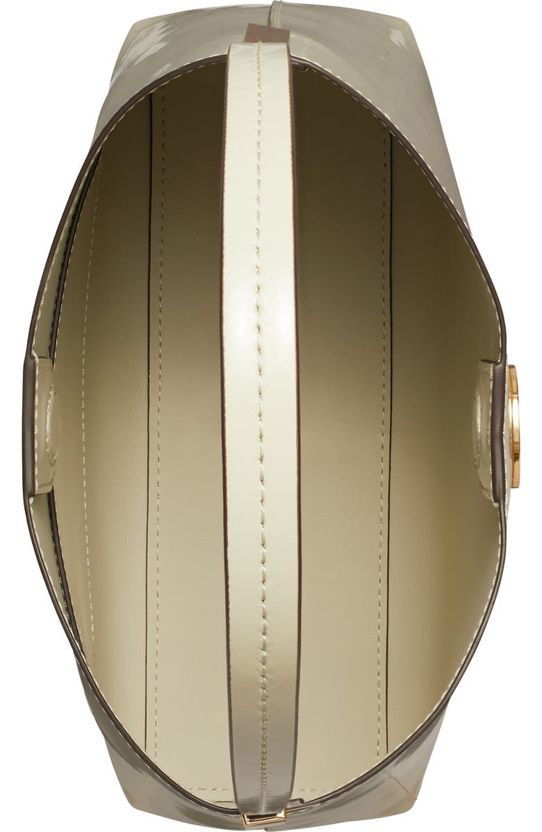 Tory Burch Robinson Spazzolato Leather Hobo Bag, Alternate, color, Shea Butter