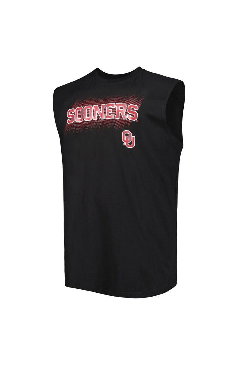 PROFILE Men's Black Oklahoma Sooners Big & Tall Tank Top, Alternate, color, 