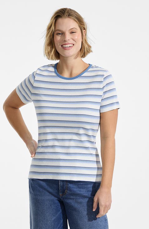 Plus Size Micro Rib T-Shirt
