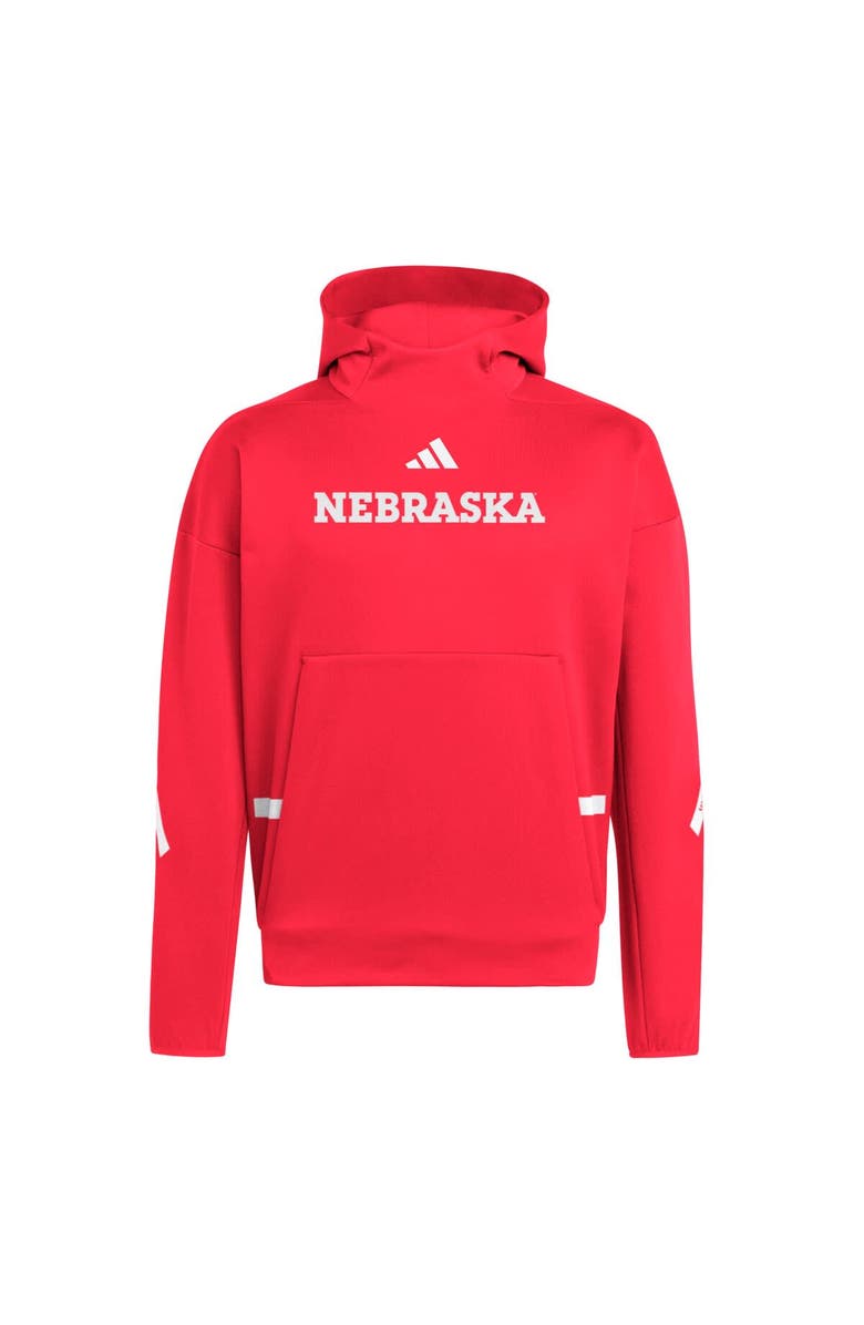 adidas Men's adidas Scarlet Nebraska Huskers Z.N.E. Pullover Hoodie, Alternate, color, Scarlet