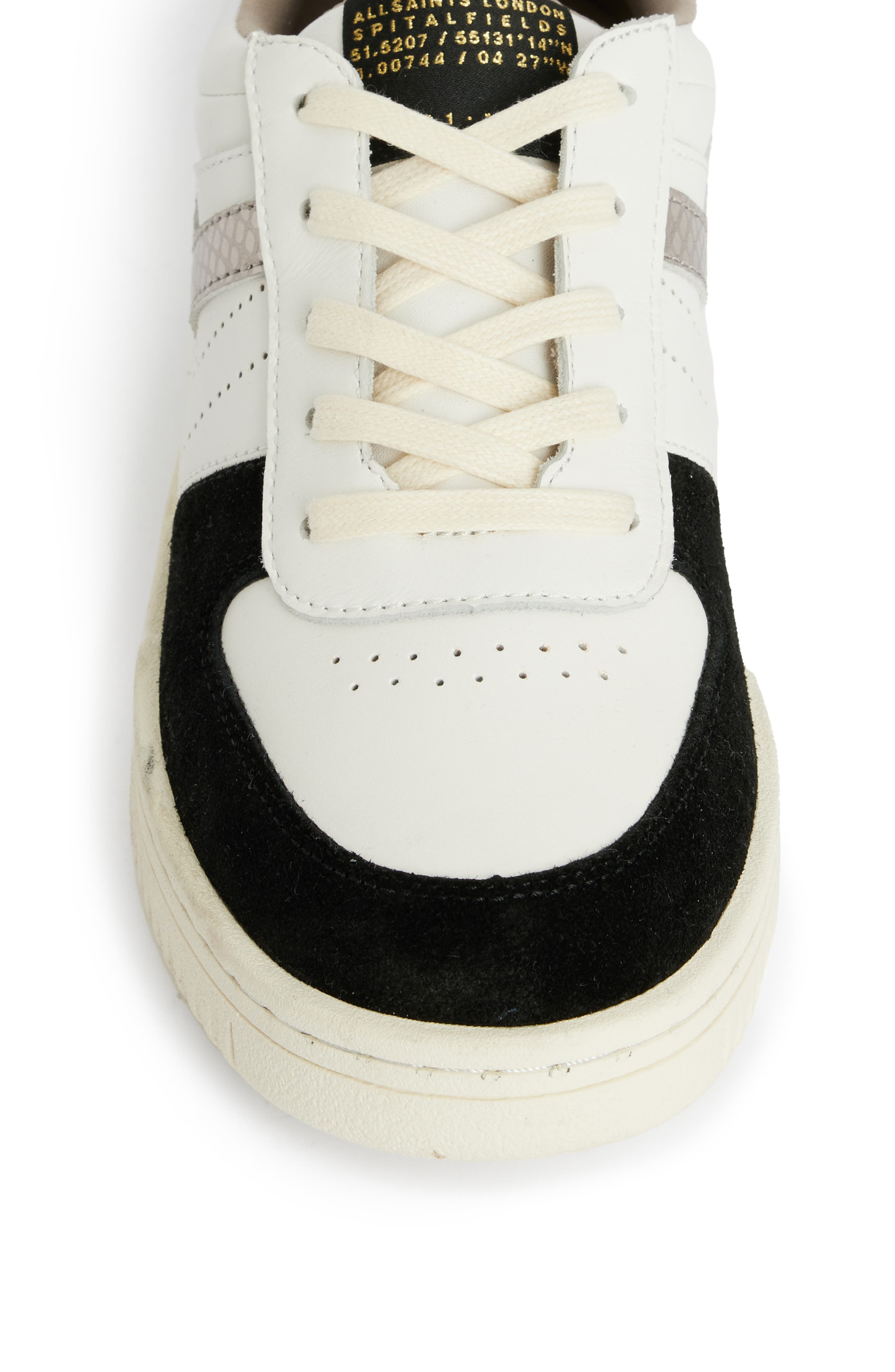 Vix Low Top Sneaker, Alternate, color, WHITE/ BLACK/ GUNMETAL