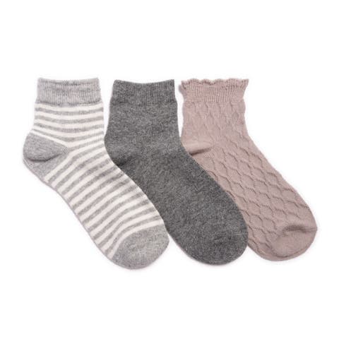 Women's 3 Pair Pack Mini Crew Wool Blend Socks
