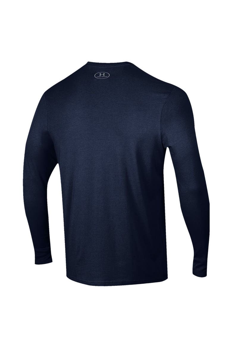 Youth Under Armour Navy Auburn Tigers Unity Bench Long Sleeve T-Shirt, Alternate, color, Navy