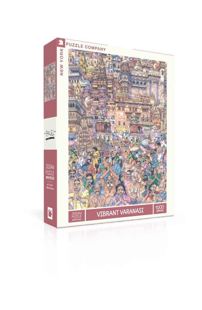 NEW YORK PUZZLE COMPANY Vibrant Varanasi 1000 Piece Puzzle, Alternate, color, NO COLOR