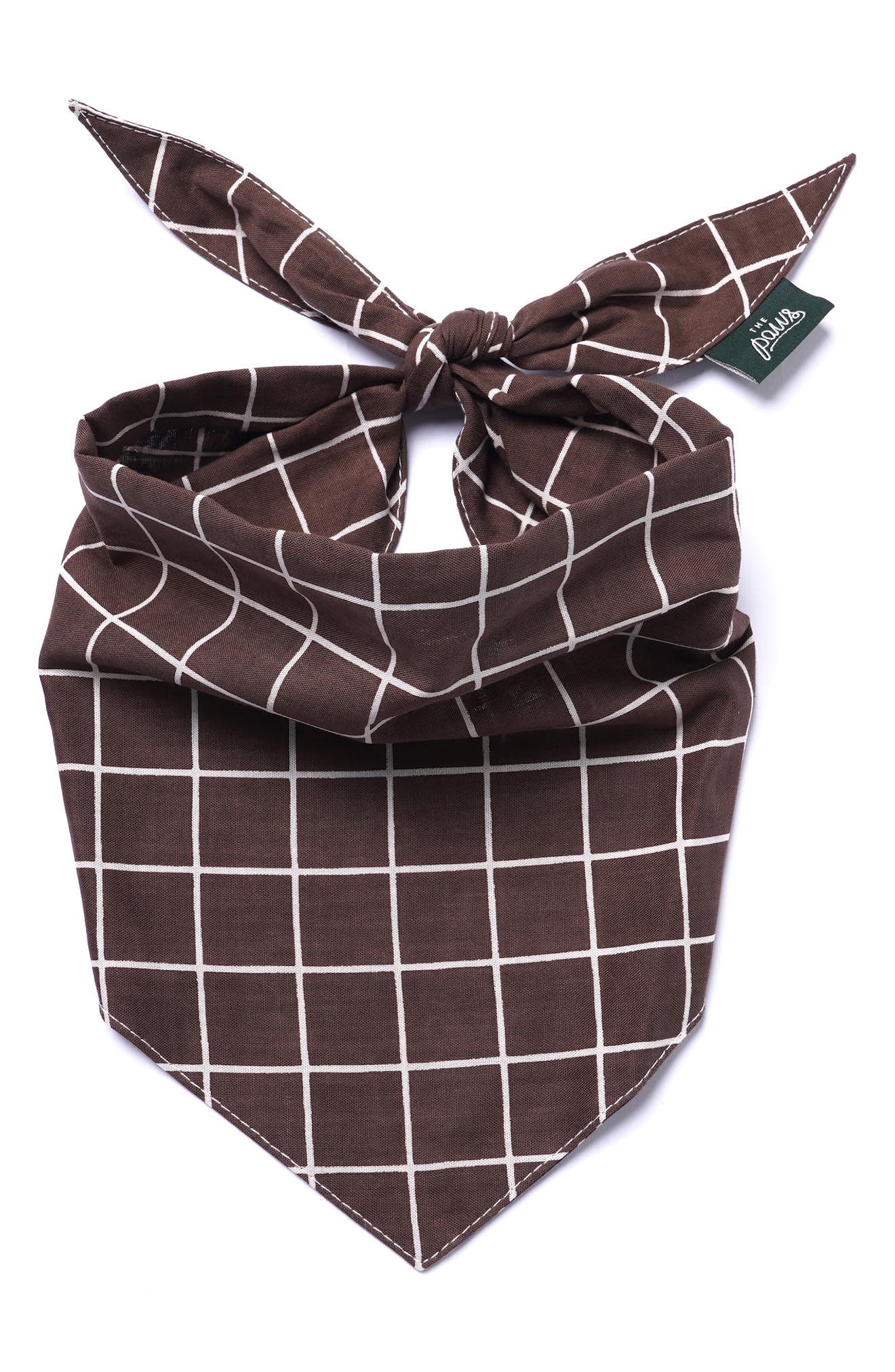 The Paws Stratford Dog Bandana in Brown 