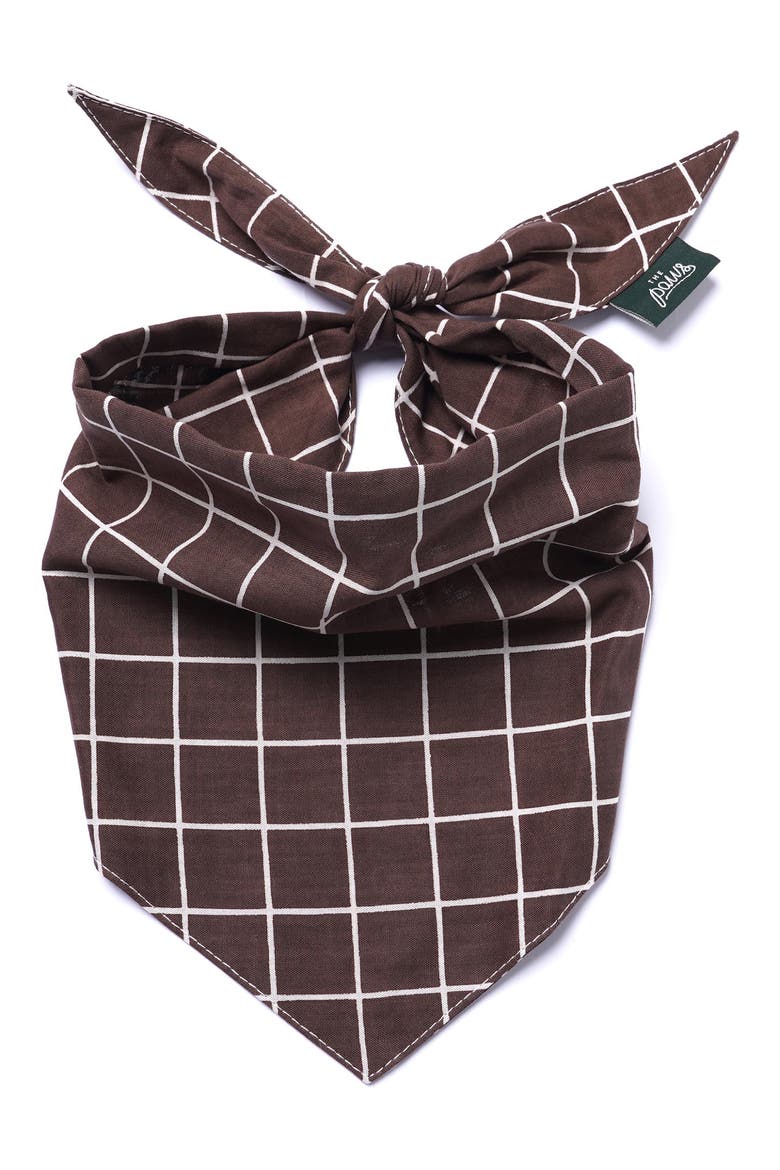Stratford Dog Bandana, Main, color, BROWN