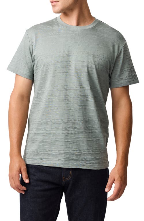 Rodd & Gunn Leith Valley Jacquard Fitted Tee In Sage Green
