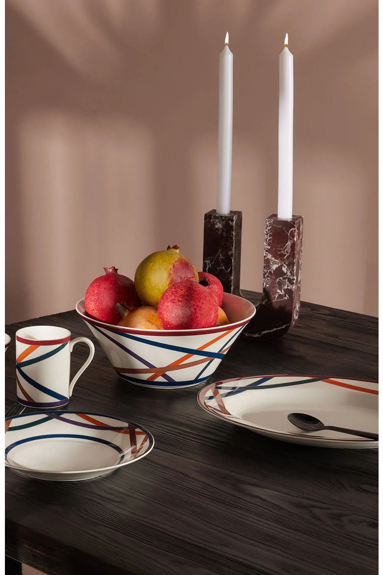 Oval Dish NASTRI  Multicolor diam. 14", Alternate, color, Multicolor