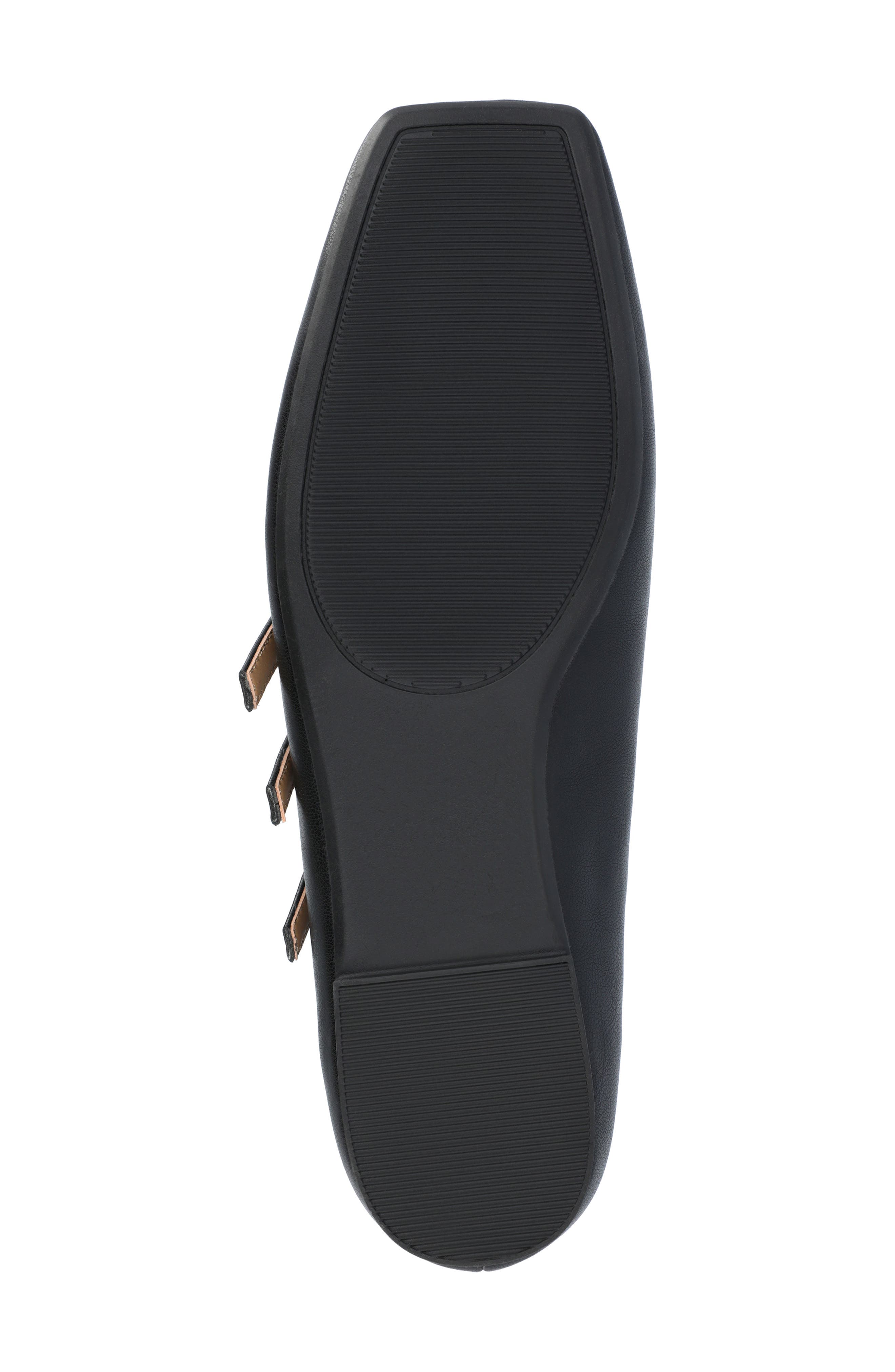 Journee Collection Darlin Multi Strap Mary Jane Flat, Alternate, color, Black