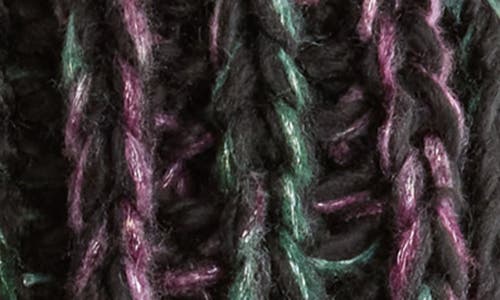 Melrose And Market Metallic Knit Scarf In Black