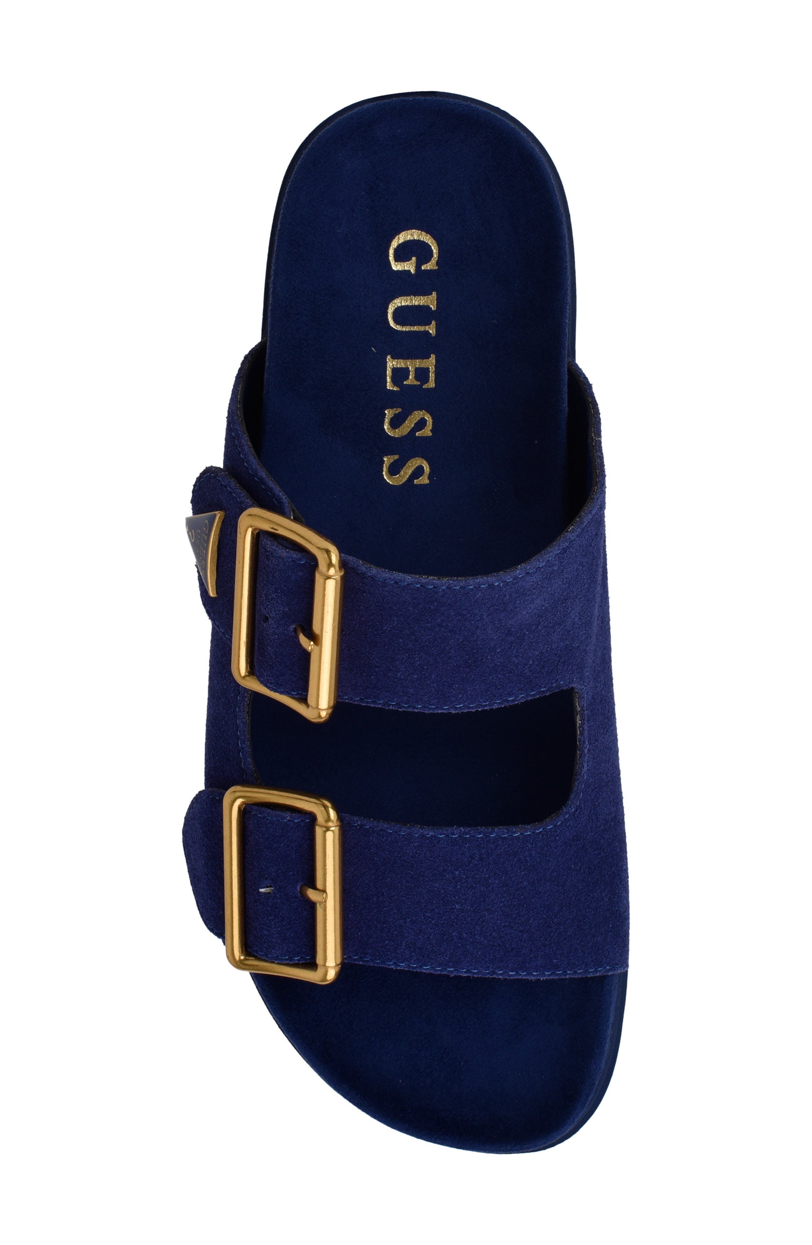 GUESS Fasten Sandal, Alternate, color, Medium Blue 420