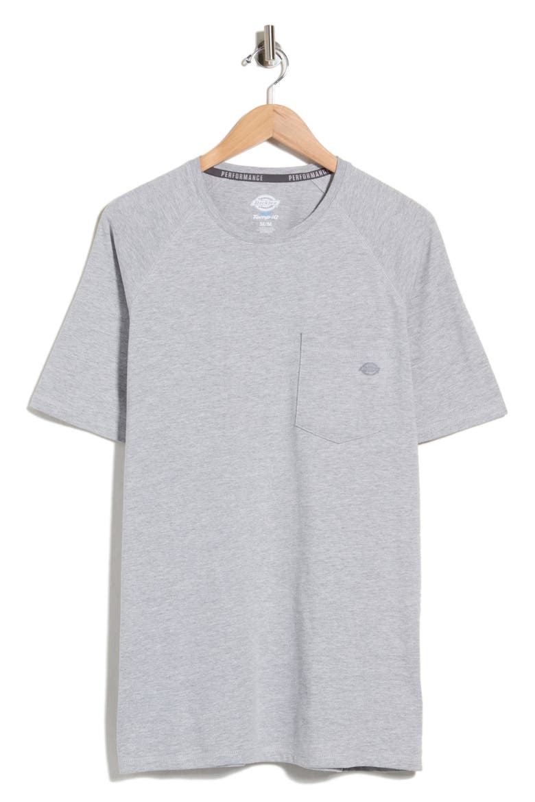 Performance Temp IQ Pocket T-Shirt, Main, color, MEDIUM GRAY