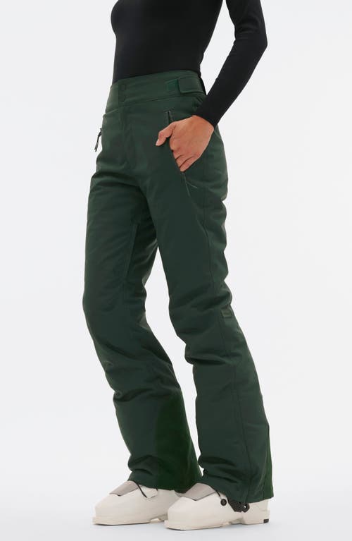 Halfdays Alessandra Insulated Water Resistant Ski Pants In Alpine Green