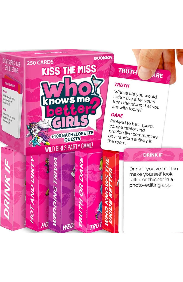 Quokka Conversation & Party Card Games Collection, Main, color, Girls Night