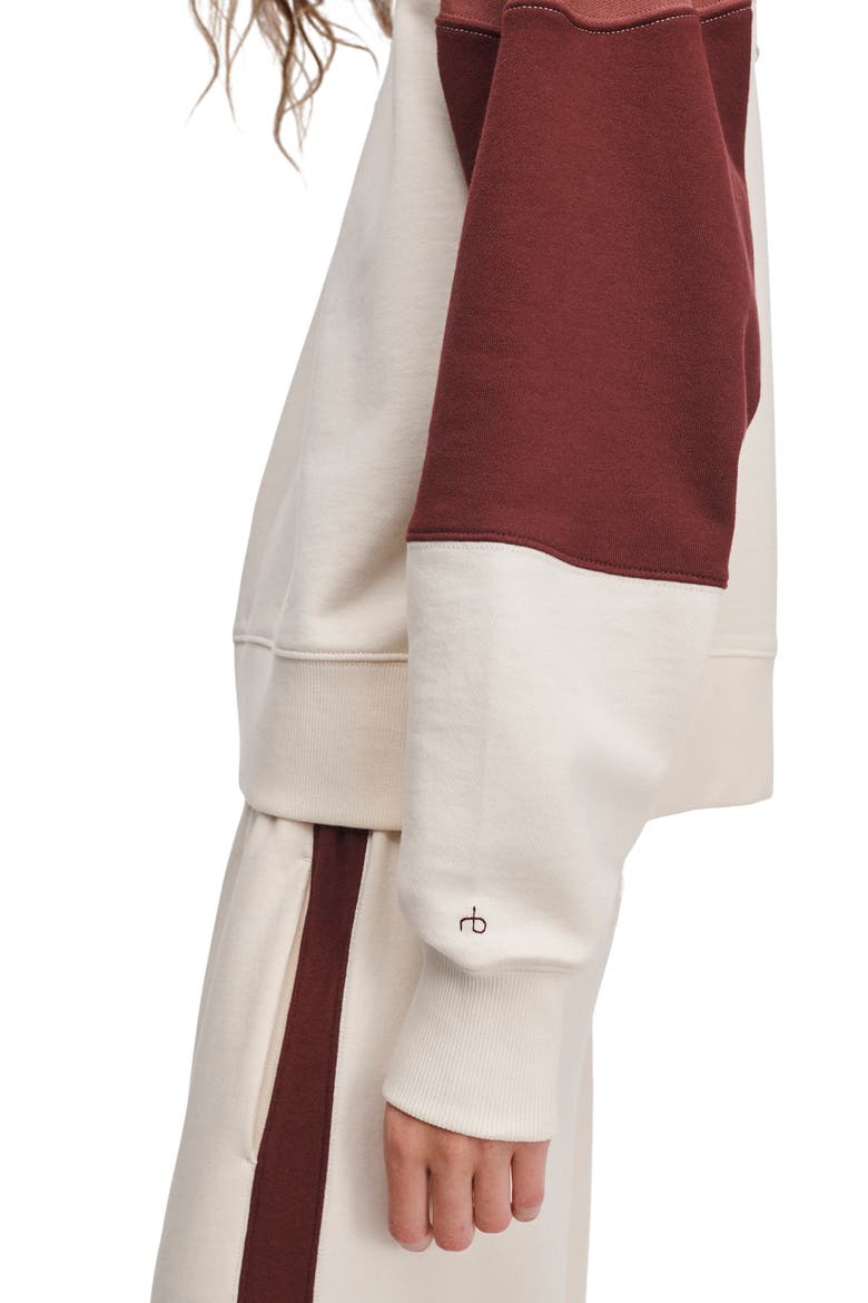 The Everyday Terry Sweatshirt, Alternate, color, DARK RED MULTI