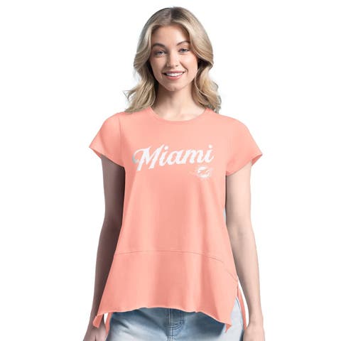 Women's Margaritaville  Pink Miami Dolphins Gametime Is Paradise T-Shirt