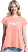 Margaritaville Women's Margaritaville Pink Miami Dolphins Gametime Is Paradise T-Shirt